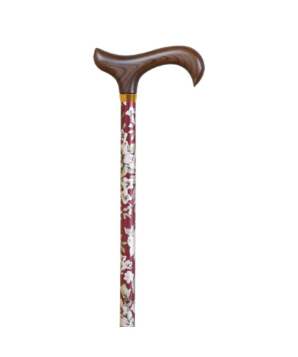 BENGALA ALUMINIO EXTENSÍVEL ESTAMPA FLORAL 