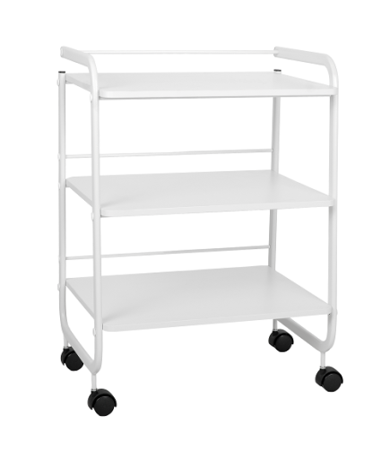 CARRO 3 PRATELEIRAS BRANCO