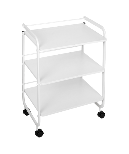 CARRO 3 PRATELEIRAS BRANCO