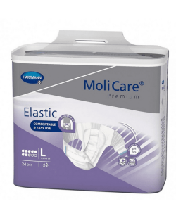 FRALDA INCONTINÊNCIA COM ABAS LATERAIS ELÁSTICAS - MoliCare® PREMIUM ELASTIC - 8 GOTAS