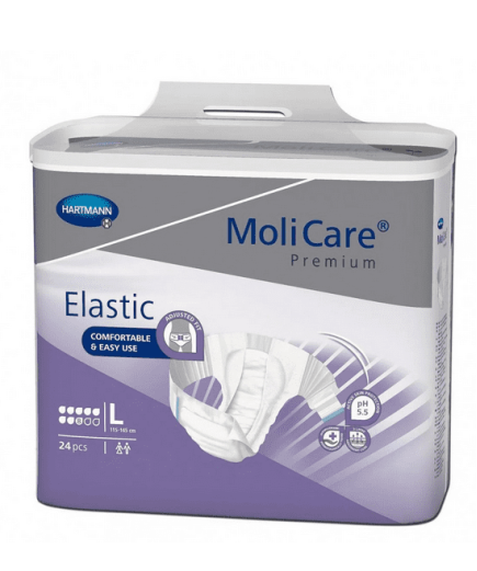 FRALDA INCONTINÊNCIA COM ABAS LATERAIS ELÁSTICAS - MoliCare® PREMIUM ELASTIC - 8 GOTAS