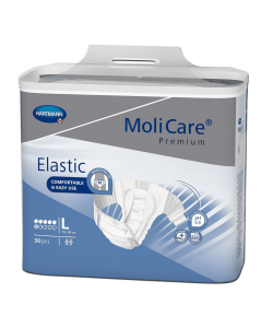 FRALDA INCONTINÊNCIA COM ABAS LATERAIS ELÁSTICAS - MoliCare® PREMIUM ELASTIC - 6 GOTAS