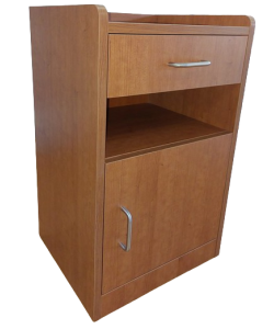 MESA DE CABECEIRA COM GAVETA E PORTA