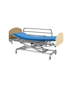 CAMA HOSPITALAR ELÉTRICA COM VARIAÇÃO DE ALTURA CONFIGURADA EM AÇO