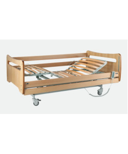 CAMA HOSPITALAR ELÉTRICA COM VARIAÇÃO EM ALTURA CONFIGURADA EM MADEIRA MDF 