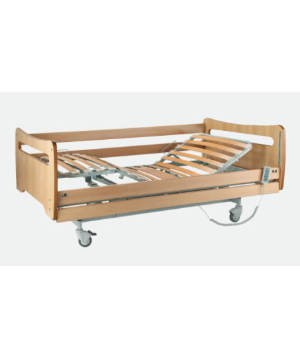 CAMA HOSPITALAR ELÉTRICA COM VARIAÇÃO EM ALTURA CONFIGURADA EM MADEIRA MDF 